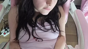My step brother comes to my room to fuck so as not to be punished teenage high school
