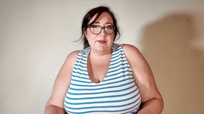 Big Tit BBW Step-mom Prepares You for College