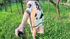 I undress and walk naked in nature! - Amateur