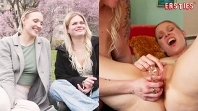 Ersties - Real Date, Real Lust - Nina finger Emma anal until moaning