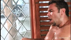 Blonde bombshell gets soaked, jerks off, and rides rodeo hard in steamy showertime shag Blonde bombshell gets soaked, jerks off, and rides rodeo hard in steamy showertime shag