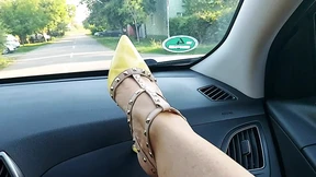 Sexy milf in short skirt and high heels masturbates in a taxi on the way to work Part 2 Sexy milf in short skirt and high heels masturbates in a taxi on the way to work Part 2