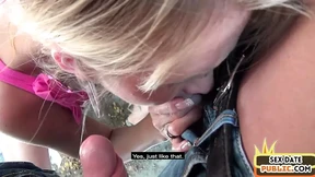 Outdoor threeway sex party gets a dirty German cougar's nasty pussy&#x270C; pounded POV style