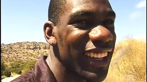 Black babe spreads legs wide open, allowing dude to savor her juicy crotch Black babe spreads legs wide open, allowing dude to savor her juicy crotch
