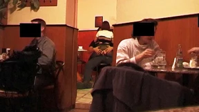 Hot Anal&#x1F44C; Fucker In Public Cafe Roughness
