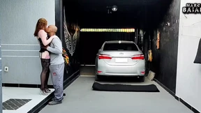 Blowjob welcome committee when you clock out for a sultry afternoon delight Blowjob welcome committee when you clock out for a sultry afternoon delight