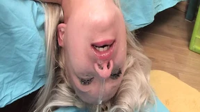 Cute Blondie Gobbles Big Dick&#x1F346; Deepthroat