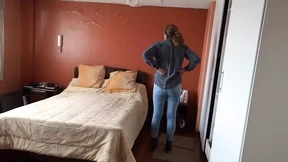 His buddy's stepdad's gaze on my outfit sparks desire as I uncover his massive erection His buddy's stepdad's gaze on my outfit sparks desire as I uncover his massive erection