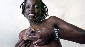 Big Black Nipples Dripping Milk Down White Penis&#x1F346;