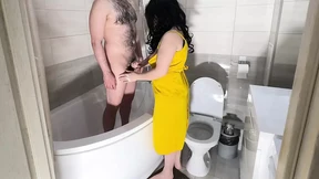Powerful stepmom with massive breasts led him in the bathroom and indulged in some steamy action Powerful stepmom with massive breasts led him in the bathroom and indulged in some steamy action