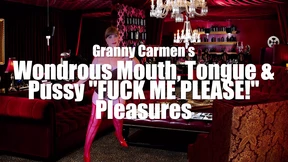 Granny Carmen's Wondrous Mouth, Tongue & Pussy🌮️ gets ravaged 'fuck My Puss' in ecstasy sessions Granny Carmen's Wondrous Mouth, Tongue & Pussy🌮️ gets ravaged 'fuck My Puss' in ecstasy sessions