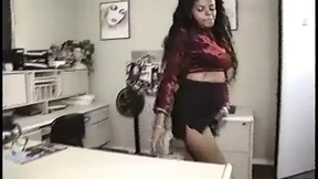 White dude cums all over ebony's bust as she moans 'yes please'