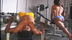 Double penetration in the locker room