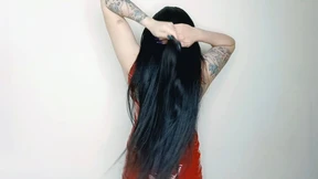 I know you're a total hair-slave for dominating Brunette Nika's exquisite locks I know you're a total hair-slave for dominating Brunette Nika's exquisite locks