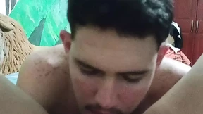 Stepbro's sloppy seconds on my freshly shaved puss