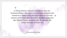 Femme Dominatrix Jerking Off Instructions Denial Scene 1