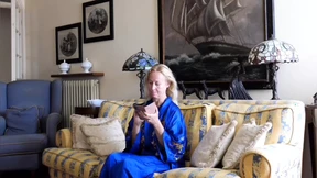 Blonde Mature Wife Tests Home Fun