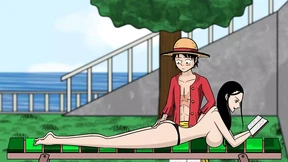 Sexy Nico Robin Exposes Her Bare Body Under Sunny Skies, One Piece Style Sexy Nico Robin Exposes Her Bare Body Under Sunny Skies, One Piece Style