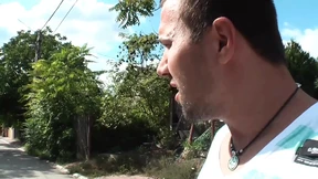 Sexy Blonde German slut gets slammed by a poolside hunk