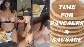 Sexy senior swallows neighbor's sausage instead of hashbrowns at morning matinee Sexy senior swallows neighbor's sausage instead of hashbrowns at morning matinee