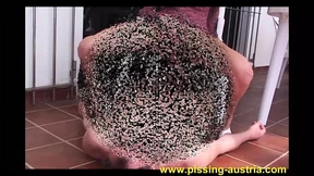 Golden slaves surrendering to golden drips