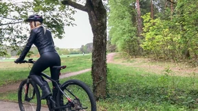 Riding wet and raw through sweaty thighs