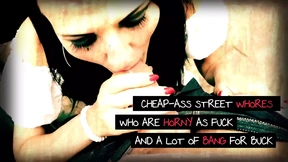 Anonymous Street Whore Gets Rough-Fucked by a Gang of Sloppy Swhores