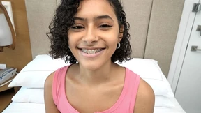 Puerto Rican beauty boasts luscious melons and succulent bald genitalia Puerto Rican beauty boasts luscious melons and succulent bald genitalia
