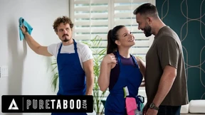 Alison Rey, a taboo house cleaner, gets hot with a wealthy customer at the expense of her husband, Will Pounder Alison Rey, a taboo house cleaner, gets hot with a wealthy customer at the expense of her husband, Will Pounder