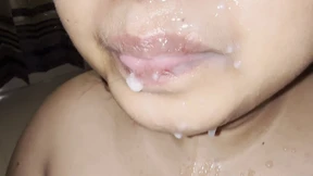 Huge Cum Gush on Hot Mom's Face from Sloppy Midnite Hotel BJ by StepMom Huge Cum Gush on Hot Mom's Face from Sloppy Midnite Hotel BJ by StepMom