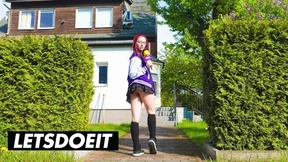 Dirty German Journalist Jezebel Gang fucked by Greasy Old HUSBAND - LET ME DO IT!