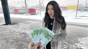 Dirty Slut Rides Cock&#x1F346; Raw on Public Ride to Make Bucks