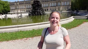 Public Beauty! Crowned Queen at Herrenchiemsee Castle with a Dripping Fountain!
