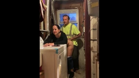 Silently Nailing My Buddy's Wife's Tight Slit Behind Closed Doors