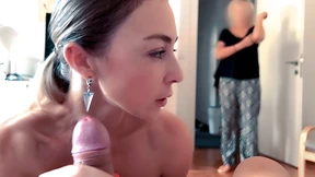 Blowjob Frenzy: Mom's Surprising Spectacle