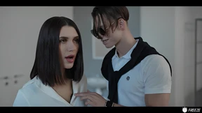 TIME FREEZE WHORE - Spoiled Student cums and gets gangbanged by frozen beauty teacher