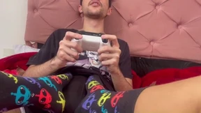 Flirtatious gaming session, fiery coupling, she wanked me off during online gaming marathon Flirtatious gaming session, fiery coupling, she wanked me off during online gaming marathon