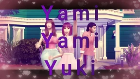 Slutty Yami Yami gets pounded by giant dongs in frenzied lovin' rave