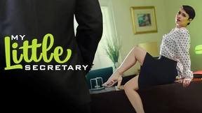 Desperate boss dominates stunned Valentine as she's bent over desk, spanked while reading Desperate boss dominates stunned Valentine as she's bent over desk, spanked while reading