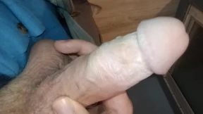 Unleashing pent-up semen from a behemoth of a white foreskin on high alert! Unleashing pent-up semen from a behemoth of a white foreskin on high alert!