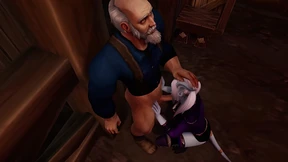 Warcraft's finest gets devoured by an insatiable, cock🍆-crazed Draenei tart