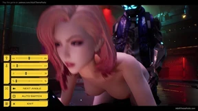 F**k the System: 'Cyberpunk' Style Cyber Whore Spansks her G-String and Rides the F**king Hard Drive to Orgasmic Bliss