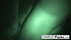Blindly screwed by strangers, Charley Chase exposes her private🤫 parts on candid camera