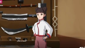 Unleashing Whoresome Desire with Grandma Bella Tenten while Sarada Rages On