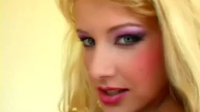 Blonde bimbo goes wild fingering&#x1F449; her sopping wet bootyhole