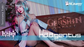 Fucking Haagentus gets pounded by Mr Bunny's fat cock🍆 while cosplaying as Teyz's TZ-150 babe