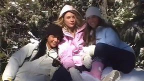 Blond bombshells spread eagle, winking and wet, for the lens to feast their sinful snow-kissed bodies Blond bombshells spread eagle, winking and wet, for the lens to feast their sinful snow-kissed bodies