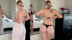 BIKINI TRY ON HAUL BEFORE SCHOOL - BUTTER UP MY BUSTY BEHIND !