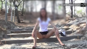 Yummy 19-year-old beach hussy flaunts her sun-kissed derrière on sandy shores Yummy 19-year-old beach hussy flaunts her sun-kissed derrière on sandy shores