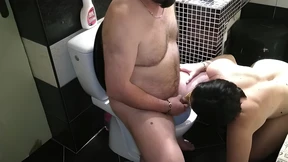 Mom's juicy thighs wrapped around your shaft, as she gags on the porcelain throne Mom's juicy thighs wrapped around your shaft, as she gags on the porcelain throne